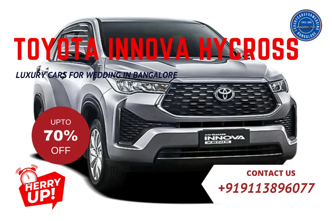 Toyota Innova Hycross Luxury Cars for Wedding in Bangalore