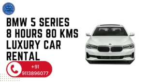BMW 5 Series 8 hours 80 kms luxury car rental