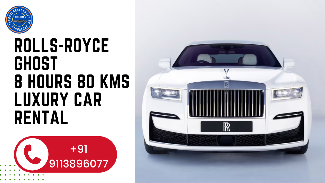 Rolls-Royce Ghost 8 hours 80 kms luxury car rental