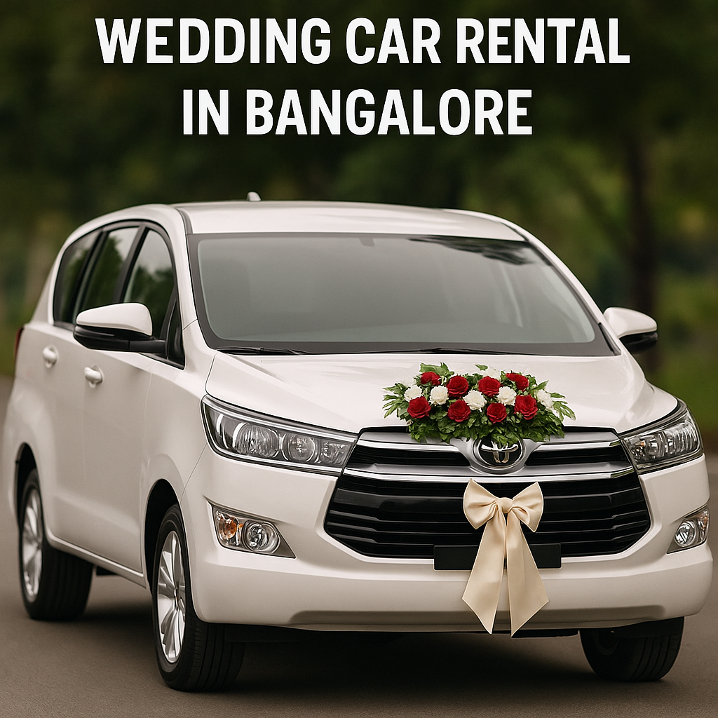  Innova Crysta wedding car rental prices in Bangalore.